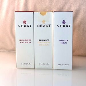NEXXT Beauty Hyaluronic, Prebiotic And Brightening eye Serums MSRP $80